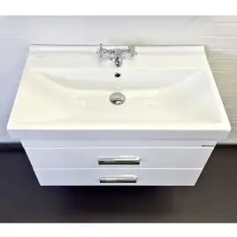 Тумба с умывальником Comforty Никосия 80П Белый, 00-00011163
