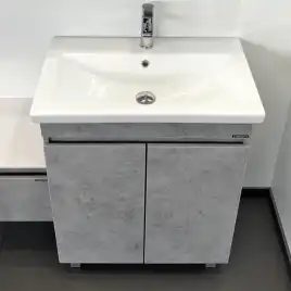 Тумба с умывальником Comforty Осло 70НД Бетон светлый, 00-00006117