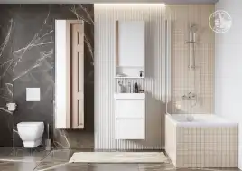 Тумба под раковину Aquaton Сканди 45 1A251601SD010 подвесная цвет, белый