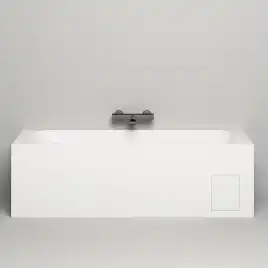 Ванна Salini ORLANDA 180х80 102012G из материала S-Sense, Белая глянцевая