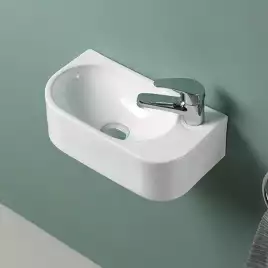 Рукомойник AVS Эстер 40x22 L, белый