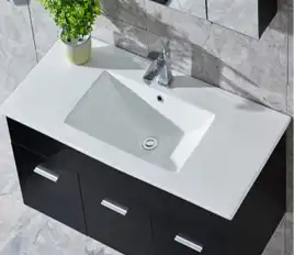 Умывальник CeramaLux 9090E 915х465х175 Полувстраиваемая цвет Белый