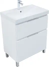 Тумба под раковину Aquanet Алвита New 70 напольная, белый матовый, 344133