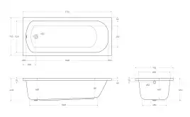 Акриловая ванна CEZARES ECO-175-75-41-W37