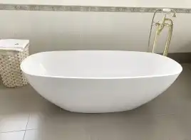 Ванна из литьевого мрамора  Aqua de Marco ANGELO 173х80 Белая 1175WANG