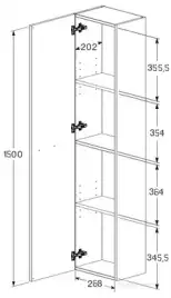 Пенал Roca Victoria A857564806 подвесной цвет, Белый глянец