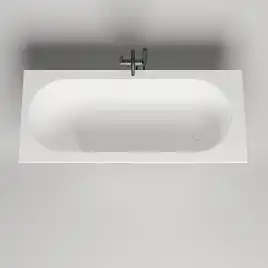 Ванна Salini ORNELLA 180х80 102312G из материала S-Sense, Белая глянцевая