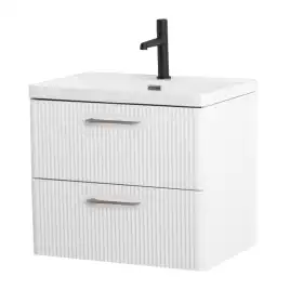 Тумба под раковину BelBagno DUE-600-2C-SO-BL-P подвесная Bianco Lucido