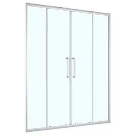 Душевая дверь Loranto 160 CS-AB04C-160, профиль хром, стекло Прозрачное