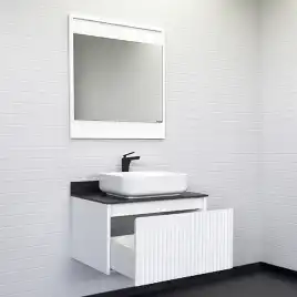 Тумба с умывальником Comforty Марсель 75 Белый, 00-00013395