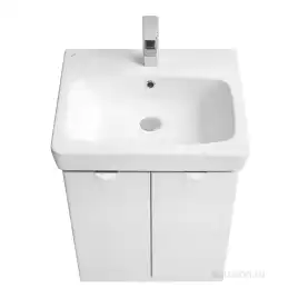 Тумба под раковину Aquaton Скай PRO 55 1A238101SY010 подвесная цвет, белый глянец