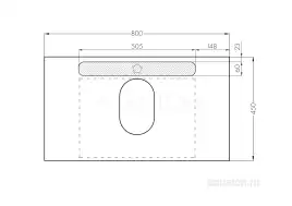 Тумба под раковину Aquaton Лофт Урбан 80 1A247601LQX60 подвесная цвет, серый графит / дуб орегон
