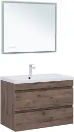 Тумба под раковину Aquanet Нота New 90 дуб веллингтон табак, 334193