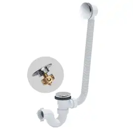 Слив-перелив Radomir chrome Click-Clack с сеточкой, с сифоном 2-19-0-0-9-000