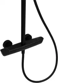 Душевая система Allen Brau Infinity 5.21032-31 с термостатом, черный матовый