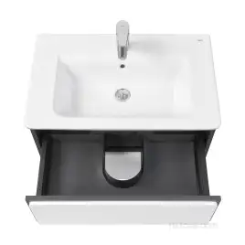 Тумбы под раковину Roca Ronda 70 ZRU9302964 подвесная, цвет, Белый глянец / Антрацит