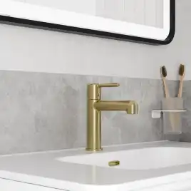 Смеситель для раковины IDDIS Aiger AIGMG00i01  цвет, Матовое золото