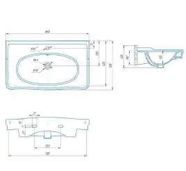 Раковина Grossman Модерн 85, белая