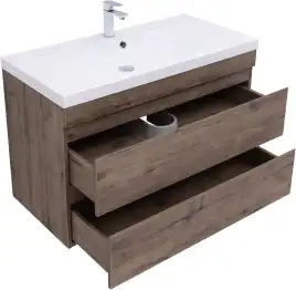 Тумба под раковину Aquanet Нота New 100 дуб веллингтон табак 334194