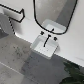 Раковина подвесная ABBER STEIN 50х40х15 AS2626, прямоугольная, белая матовая