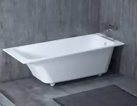 Ванна Salini ORLANDA 180х80 102012G из материала S-Sense, Белая глянцевая