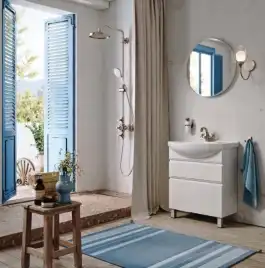 Тумба с раковиной напольная Aqwella Rodos 105 см, ROD01102N, цвет Белый