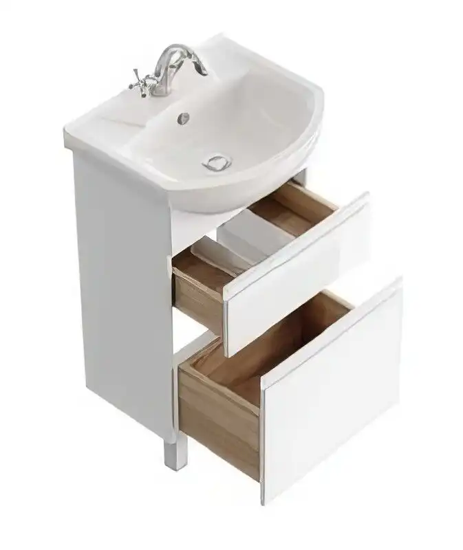 Тумба с раковиной напольная Aqwella Rodos 50 см, ROD01052N, цвет Белый фото 3