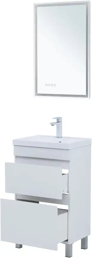 Тумба под раковину Aquanet Нота New 50 белый глянец, 344138 фото 5