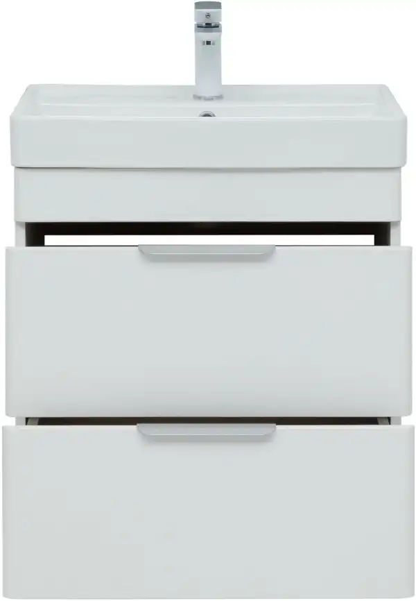 Тумба под раковину Aquanet Ирис new 60 белый глянец (2 ящика) 310152 фото 15
