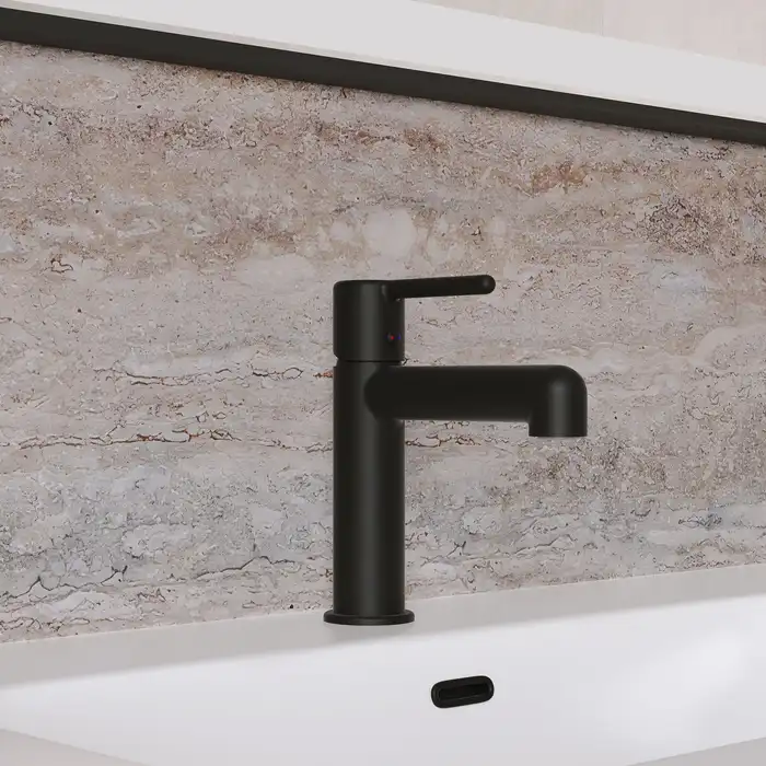 Смеситель для раковины IDDIS Aiger AIGBL00i01  цвет, Матовый черный фото 2