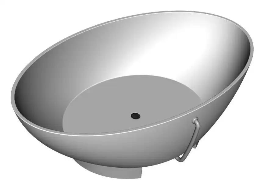 Ванна из искусственного камня Kolpa-San TRISTAN-FS 196X117 WHITE 815980 фото 5