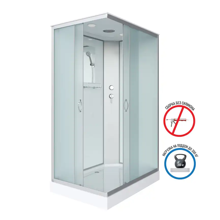 Душевая кабина Niagara Classic 100х80х215 NG-43085-14Q низкий поддон, без гидромассажа, 430853Q фото 1