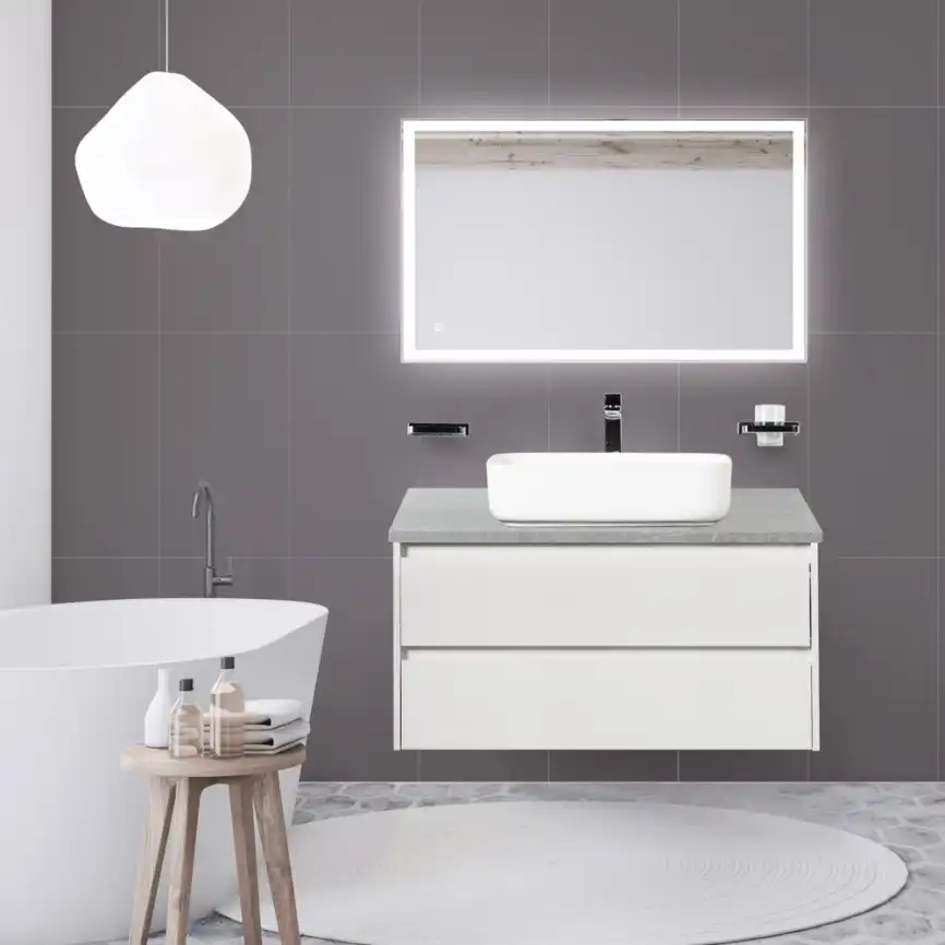 Зеркало BelBagno SPC-GRT 100х60 SPC-GRT-1000-600-LED-TCH с подстветкой, сенсорный выключатель фото 8