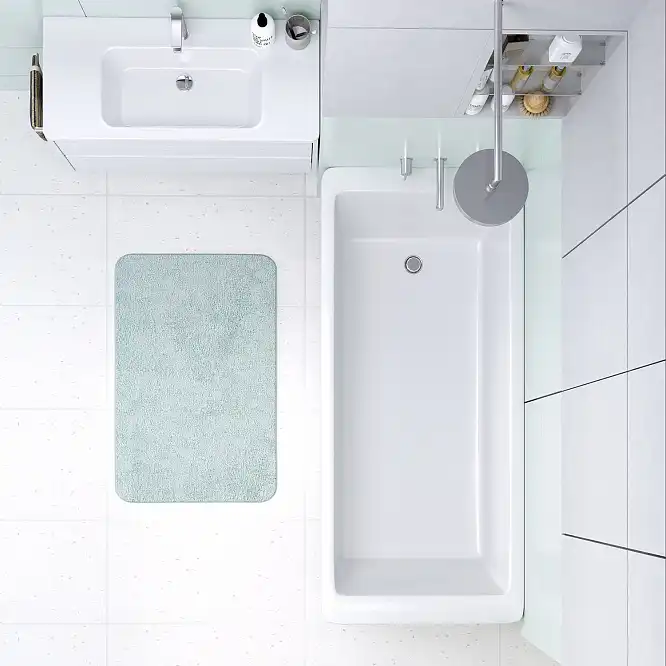 Ванна из литьевого мрамора  Aqua de Marco NESTOR 177х80 Белая 1180WNES фото 4