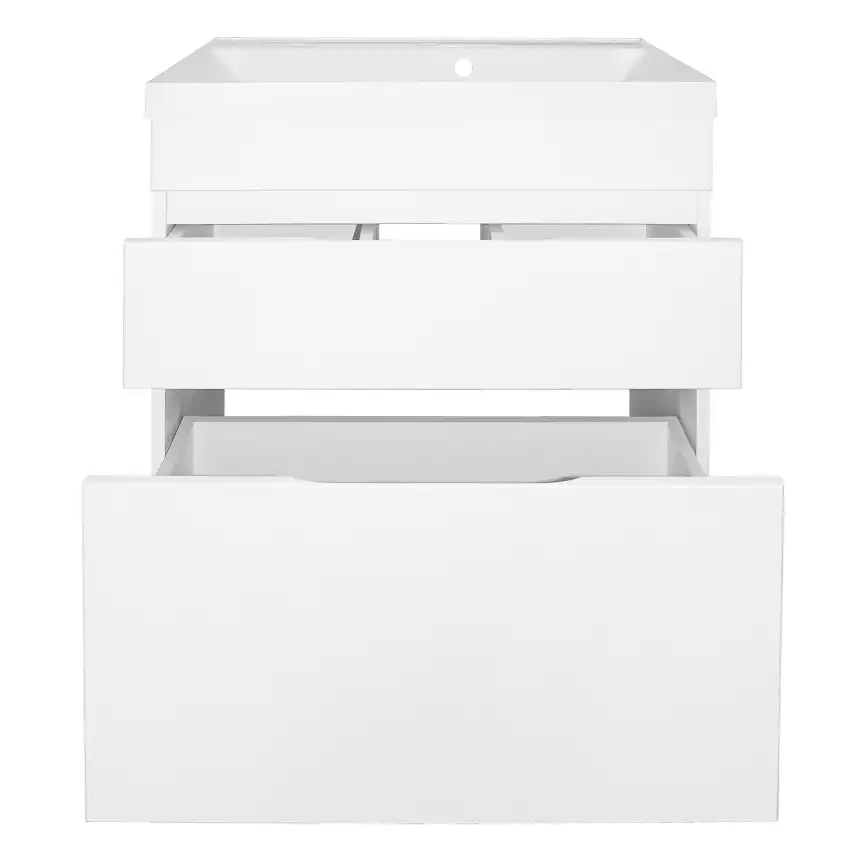 Тумба с раковиной Azario Эстима 70 CS00094594, напольная, Белая глянцевая фото 2