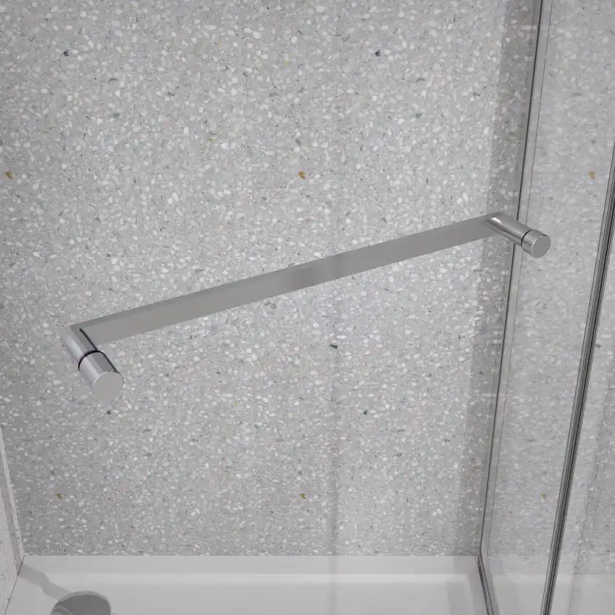 Душевой уголок Azario 100х100 AZ-L47-100-MB-CL, профиль черный матовый, стекло Прозрачное фото 6