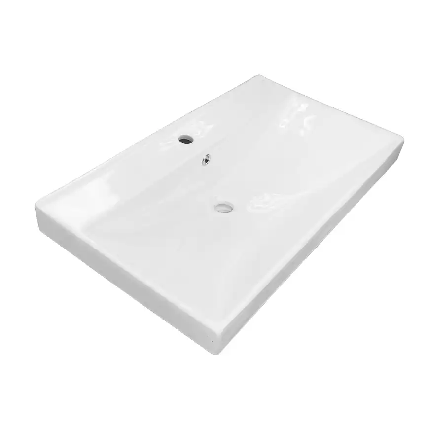 Тумба с раковиной Azario Ника 80 CS00091370, напольная, Белая глянцевая фото 7