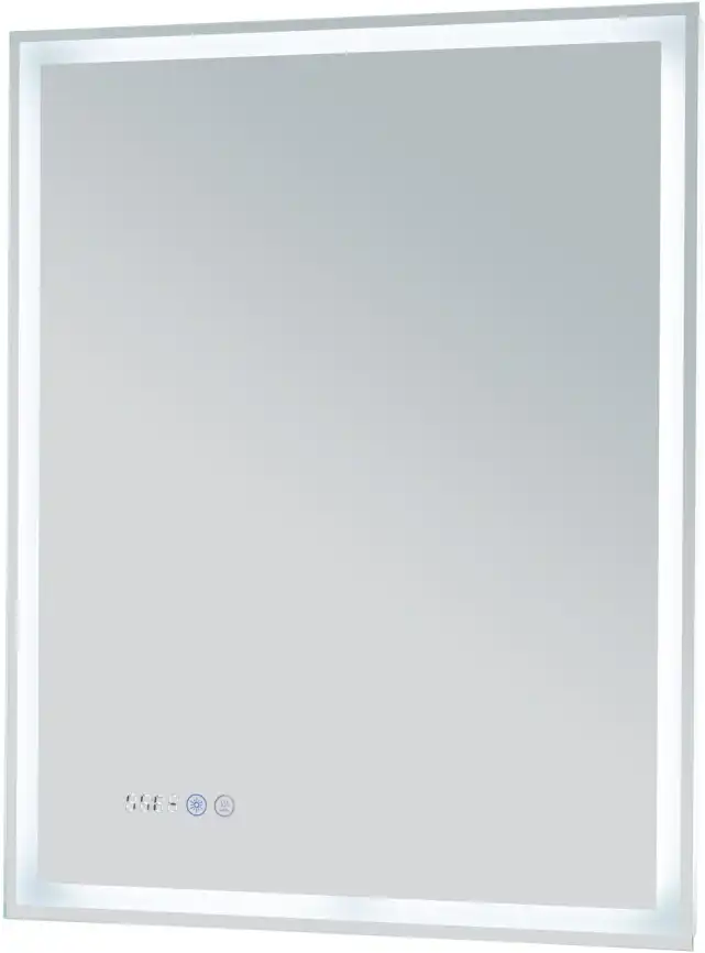 Зеркало Aquanet Оптима 60х75 288963 с подсветкой, сенсорный выключатель с функцией диммера, с подогревом, с цифровым термометром и часами Белый фото 5
