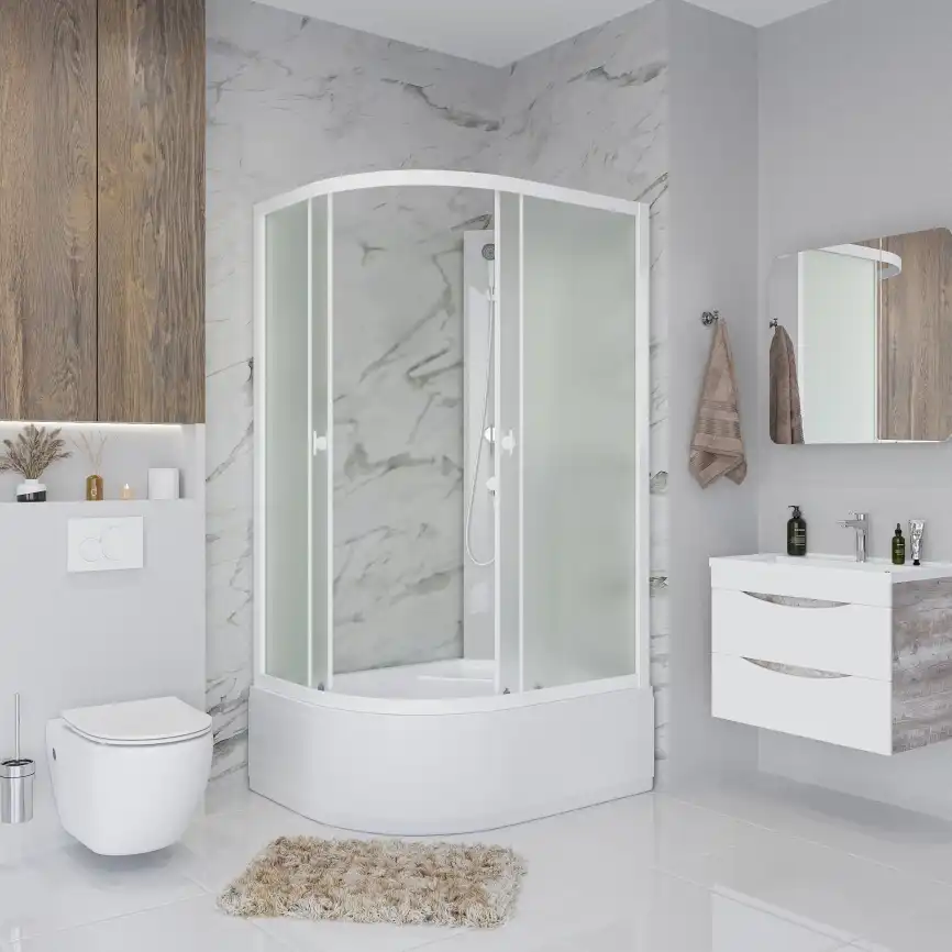 Душевая кабина Niagara Promo 90х80х195 P90/80/40R/MT/BK высокий поддон, без гидромассажа фото 3