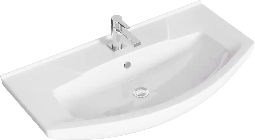 Тумба с раковиной напольная Aqwella Rodos 85 см, ROD01082N, цвет Белый фото 2