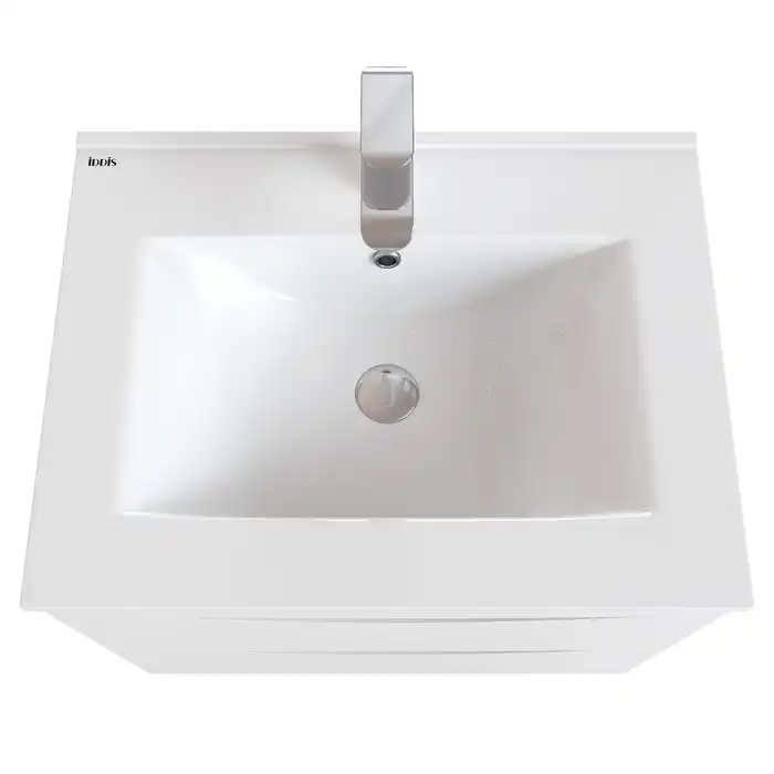 Тумба с раковиной IDDIS Cloud 60, напольная, Белая, CLO60WFi95K фото 2