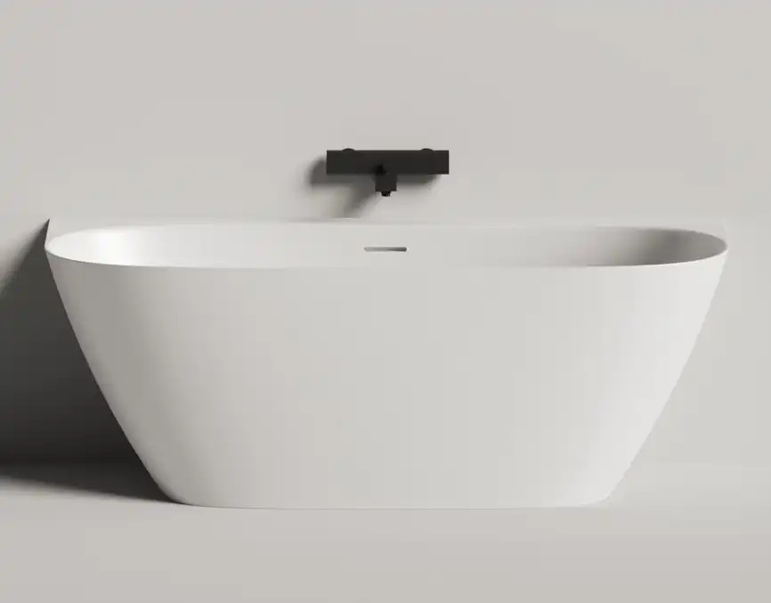 Ванна Salini SOFIA WALL 180х85 102523M из материала S-Stone, Белая матовая фото 4