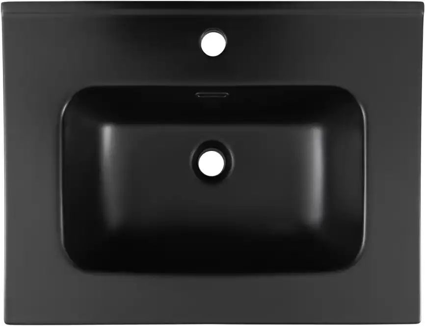 Раковина Aquanet Flat 60 329253 прямоугольная, Черная матовая фото 3