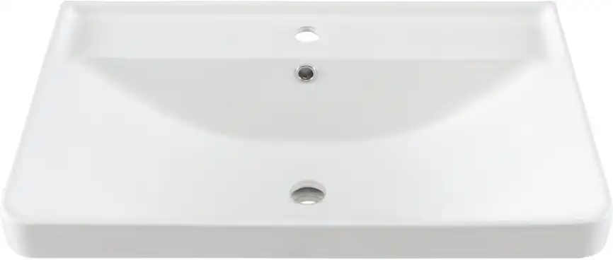 Раковина Aquanet Ирис 70 301804 прямоугольная, Белая глянцевая фото 7
