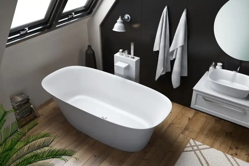 Ванна из искусственного камня Kolpa-San BLANCHE-FS 180X85 WHITE 561090 фото 1