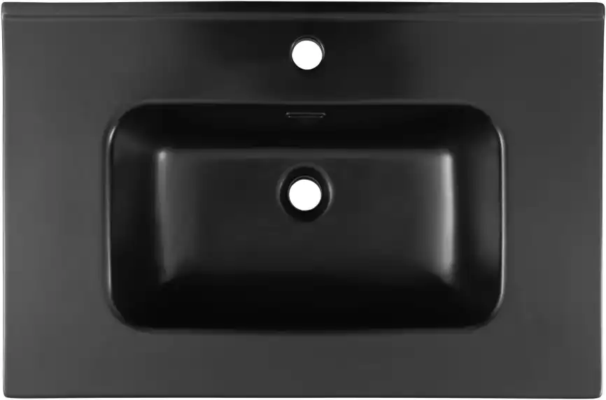 Раковина Aquanet Flat 70 329254 прямоугольная, Черная матовая фото 3