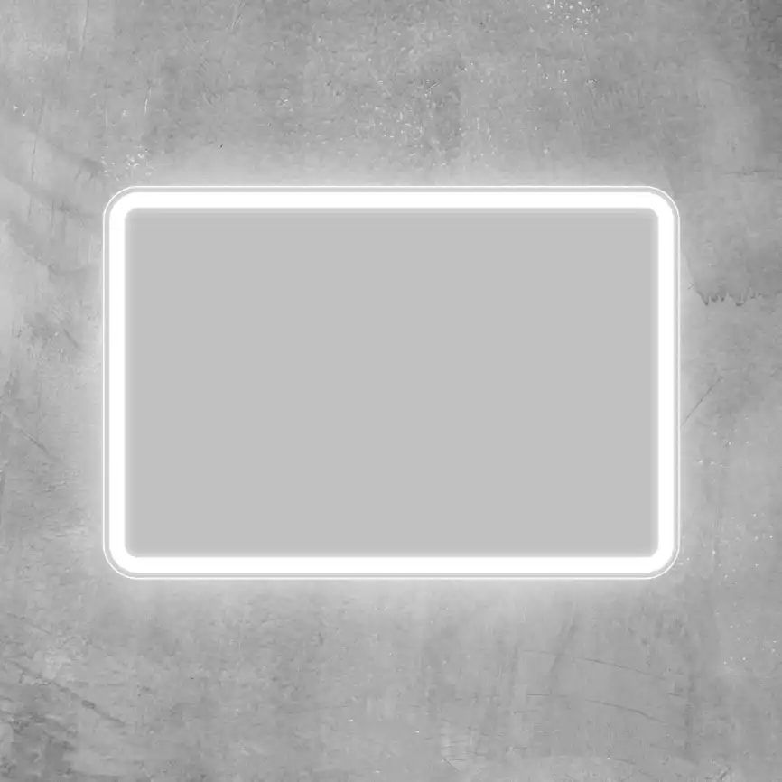 Зеркало BelBagno MARINO 90х60 SPC-MAR-900-600-LED-BTN с подстветкой, кнопочный выключатель фото 3