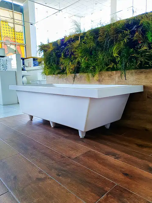 Ванна из литьевого мрамора  Aqua de Marco NESTOR 177х80 Белая 1180WNES фото 13