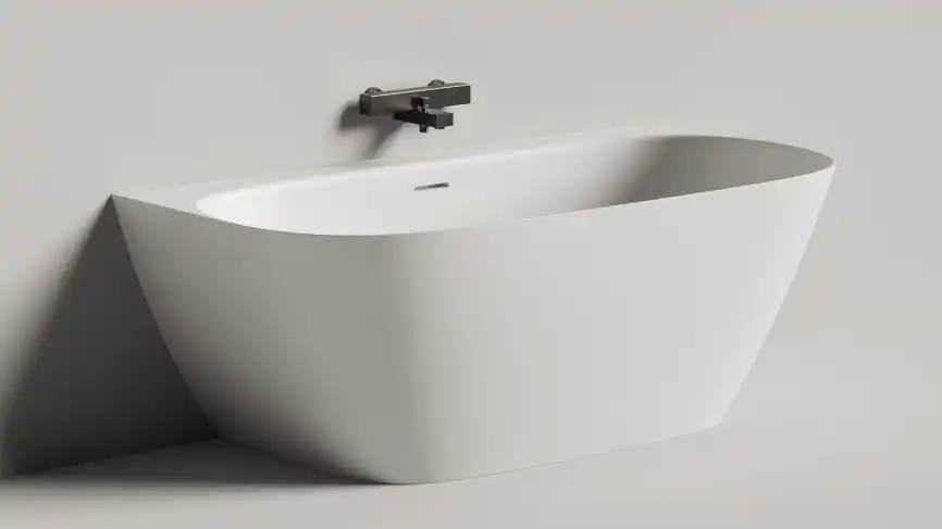 Ванна Salini SOFIA WALL 180х85 102523M из материала S-Stone, Белая матовая фото 1