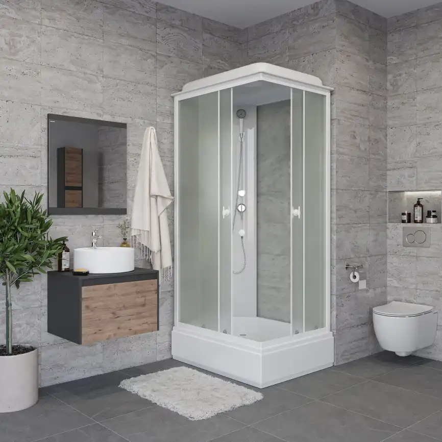 Душевая кабина Niagara Promo 100х80х215 P100/80/26Q/MT средний поддон, без гидромассажа фото 3